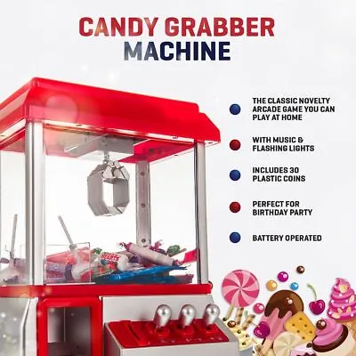 Arcade Candy Grabber Machine Toy Claw Game Kids Fun Crane Sweet Grab Gadget • £229.99