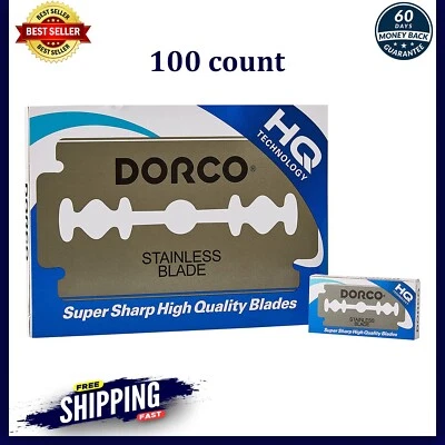 $8.30 • Buy Dorco Double Edge Razor Blades - Stainless Blades 100 Pcs Barber Supplies