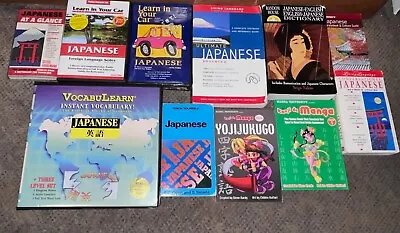 Lot Of 11 Resources For Japanese: Living Language Teach Yourself Learn In Car • $22.99