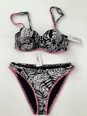 £14.25 • Buy Bikini 32c Cup Top Size 8 Bottoms New By New Look Rrp £26.98