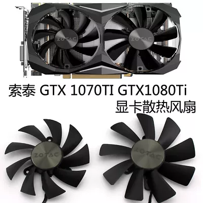 New Original For ZOTAC GeForce GTX 1070 Ti Mini 8GB Graphics Card Fan DC12V 4Pin • $44.52
