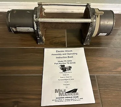 Mile Marker Winch PE8000 Motor 8000lbs Permanent Magnet 4.1hp 210:1 Printed Manu • $199