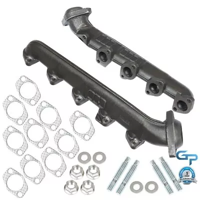 Left & Right Exhaust Manifold Headers For 2000-2013 Ford Super DutyVan 6.8L V10 • $135.84