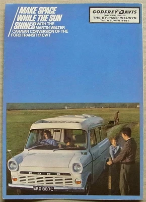 £15.99 • Buy FORD TRANSIT 17 CWT MARTIN WALTER CARAVAN CONVERSION Sales Brochure Nov 1967