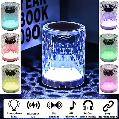 Wireless Night Light Bluetooth Speaker Waterproof Outdoor Stereo Bass Mini • $6.59