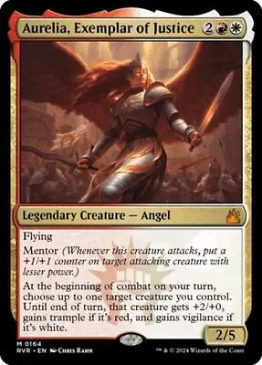 MTG Aurelia Exemplar Of Justice Near Mint Normal Ravnica Remastered • $2.99