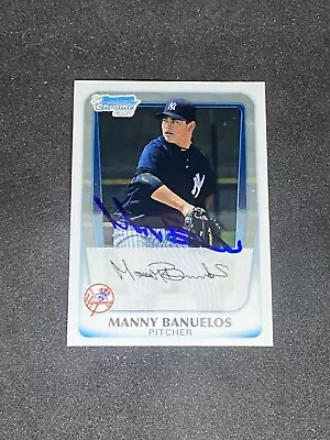 Manny Banuelos 2011 Bowman Chrome Prospects #BCP44 Auto Autographed Signed Card • $3.95