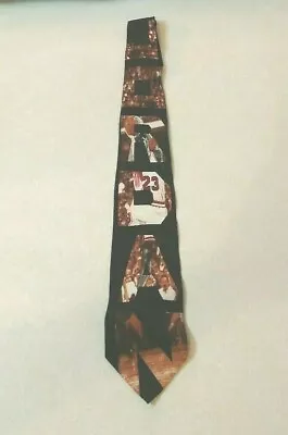 VTG Michael Jordan #23 Chicago Bulls 100% Silk Neck Tie Bugatchi Uomo Collection • $12