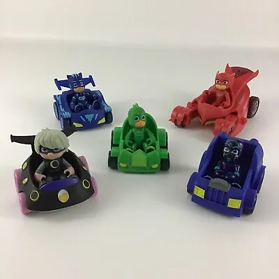 PJ Masks Push Along Racers Catboy Gekko Luna Girl Romeo Owlette Figures Cars Lot • $29