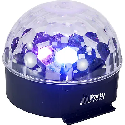 Ibiza Light Astro 6 RGBWAV LED Mirrorball Light Effect Party Disco DJ Lighting • £18.89