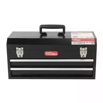Hyper Tough 20-inch 2-Drawer Tool Box Tool Chest With Flip-up Lid Black Steel • $34.50