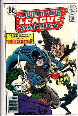 Justice League Of America #136 (dc 1976)* Shade App / Joker Cover  --  Vg/fn • $15