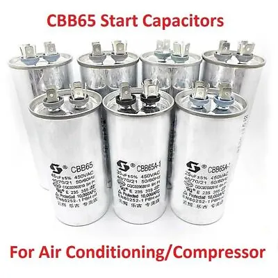 Air Conditioner Compressor Start Capacitor Motor Capacitor CBB65 450VAC/ Cable • $11.96