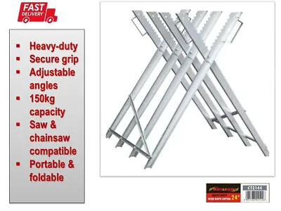 Heavy Duty Saw Log Horse Holder - 150kg Capacity Genuine Neilsen CT5659 • £58.74