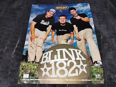 $218.02 • Buy Blink 182 Concert Flyer Poster Mark Hoppus Tom Delonge Scott Raynor Rare OOP