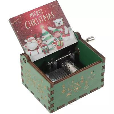  Christmas Music Box Kid Toy Vintage Ornament Decorative Showpiece Decorations • £8.28