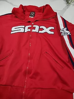 White Sox Majestic Cooperstown Collection Red Jacket Size XL • $39