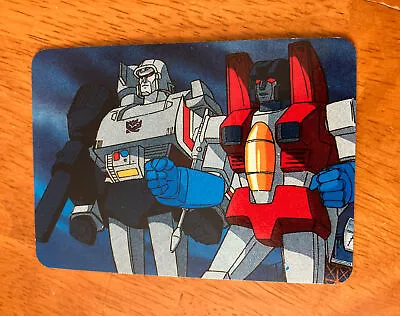 Transformers TWO DEADLY DECEPTICONS 1985 G1 Milton Bradley Hasbro Action Card • $6.73