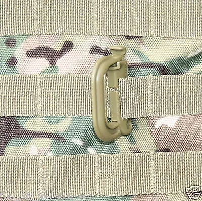 £1.99 • Buy ABS Tactical Rapid V Lock MOLLE Webbing, Helmet Clip Green, Black, Tan