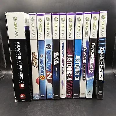 11 XBOX 360 Games Lot Bundle Just Dance Mass Effect & More • $44.99