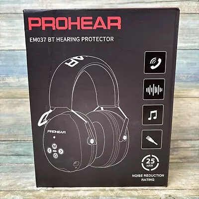 Prohear EM037 BT Wireless Bluetooth Hearing Protector 25 NRR Open Box • $20.95