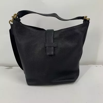 J. Crew Women's Signet Hobo Bag In Italian Pebbled Leather W/ Cross Strap • $49.99