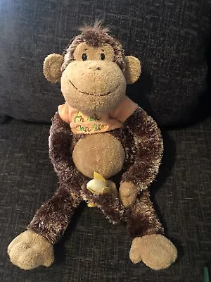 Cheeky Charlie Hanging Monkey With Banana In Tail Soft Plush Toy • £12.99