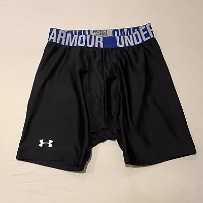 Under Armour Compression Shorts Blue/Black (XS) Gay Interest • £12