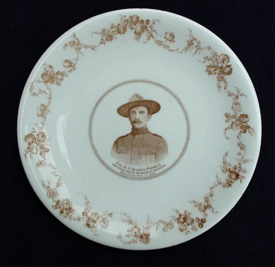 £0.99 • Buy 1900 - Baden Powell - Souvenir China Plate - Mafeking  Boer War - Boy Scouts