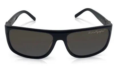 New Karl Lagerfeld KL761S Sunglasses Black W/ Chrome 001 57 Unisex RTL $199 • $49.99