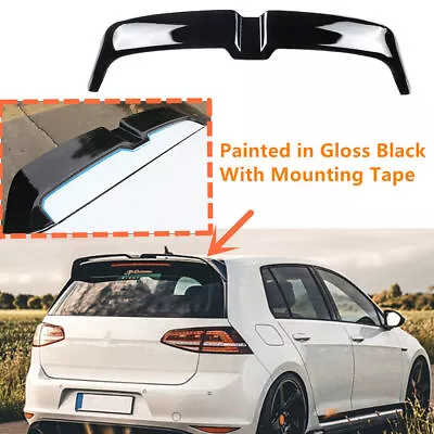 $195.59 • Buy For VW Volkswagen GOLF Mk7 GTI & R 15+ Gloss Black Rear Trunk Wing Lip Spoiler
