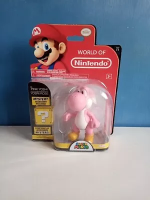 Jakks World Of Nintendo Pink Yoshi 1-3 New Sealed • £15