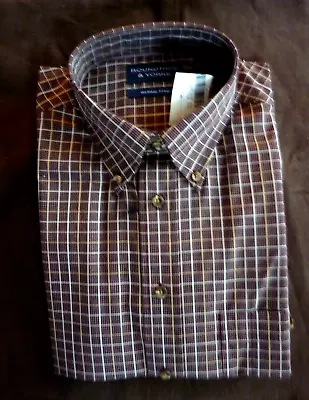 New Roundtree & Yorke Men's Long Sleeve Wrinkle Free Shirt  Size L • $15