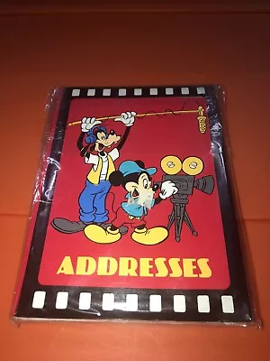 VTG Vinyl Cover Disney Mickey Mouse Goofy Movie Address Telephone Book MIP New • £14.60