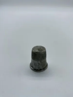 Vintage Silver Colour Metal Thimble Size #7 • $7.99