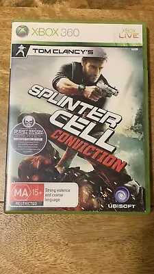 Tom Clancy's Splinter Cell Conviction - Microsoft Xbox 360 - (1 Disc + Manual) • $5.50