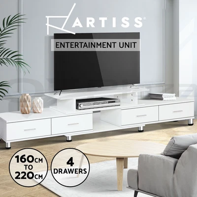 $135.20 • Buy Artiss TV Cabinet Entertainment Unit Stand Wooden 160CM To 220CM Lowline Storage