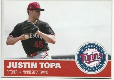 Justin Topa Custom Baseball Card Minnesota Twins Professionally Made • $8.99