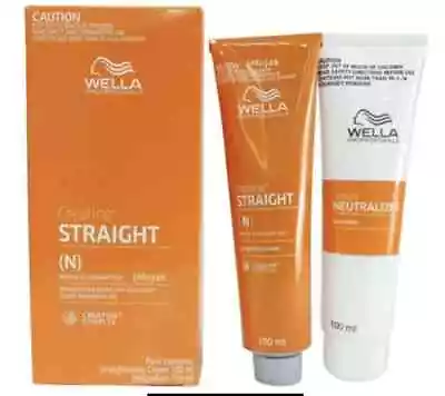 *WELLA STRAIGHT(N) Permanent Hair Straightening Cream 100+100ml* 3 Day Delivery • £16.49