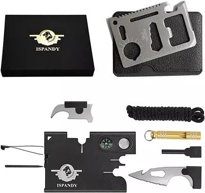 18 IN 1 Credit Card Multitool Survival Tool EDC Pocket Tool Set- Gifts For Men • $12.99