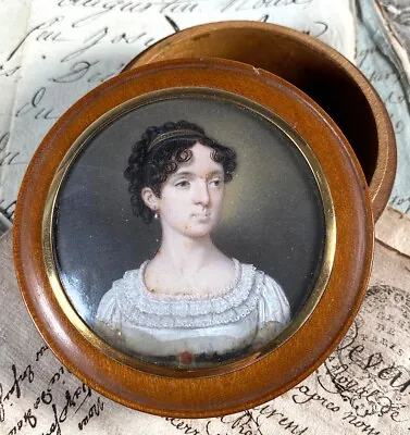 Superb C.1810-15 Napoleon Era French Empire Portrait Miniature Snuff Box Tiara • $1046.25