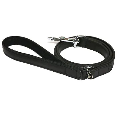 Rosewood - Wag ‘n’ Walk Black Lead Leash Dog Walking Puppy Leather Training • £10