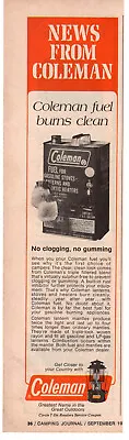 Coleman Fuel Camp Stoves Lanterns Camping 1971 Vintage Print Ad Original • $7.49