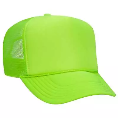 55-133 OTTO CAP Neon 5 Panel High Crown Mesh Back Trucker Hat • $11.32