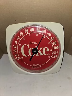 Vintage 1994 Coca-Cola Enjoy Coke Plastic Wall Thermometer Soda PopWorking12  • $30