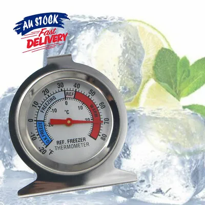 $9.45 • Buy Stainless Steel Thermometer Freezer Measure Tools Temperature Fridge Dial Type