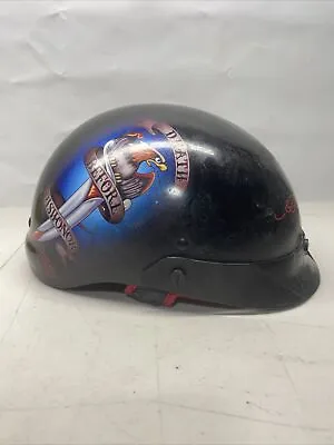 KBC Model Nomad Ed Hardy- Death Before Dishonor- Motorcycle Helmet Size XXL • $64.35