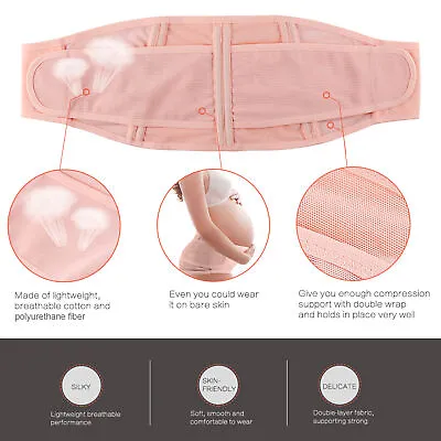 Pregnant Pregnancy Belly Back Brace Band Maternity Support Abdomen Waist Belt • $10.99