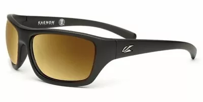 NEW KAENON SUNGLASSES KANVAS MATE BLACK FRAME With Gold Brown Mirror B12 Lenses • $169