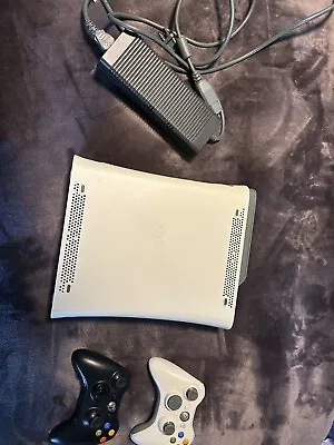 Xbox 360 Console White WITH CORDS + CONTROLLERS • $75